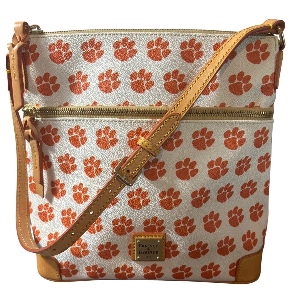 Dooney & Bourke Clemson University Tigers Paw Print Bag